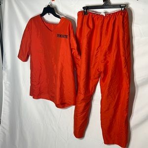 Inmate Halloween Costume. Pants and shirt. Worn once. Great condition